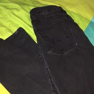SALE‼️American Eagle high rise black jegging